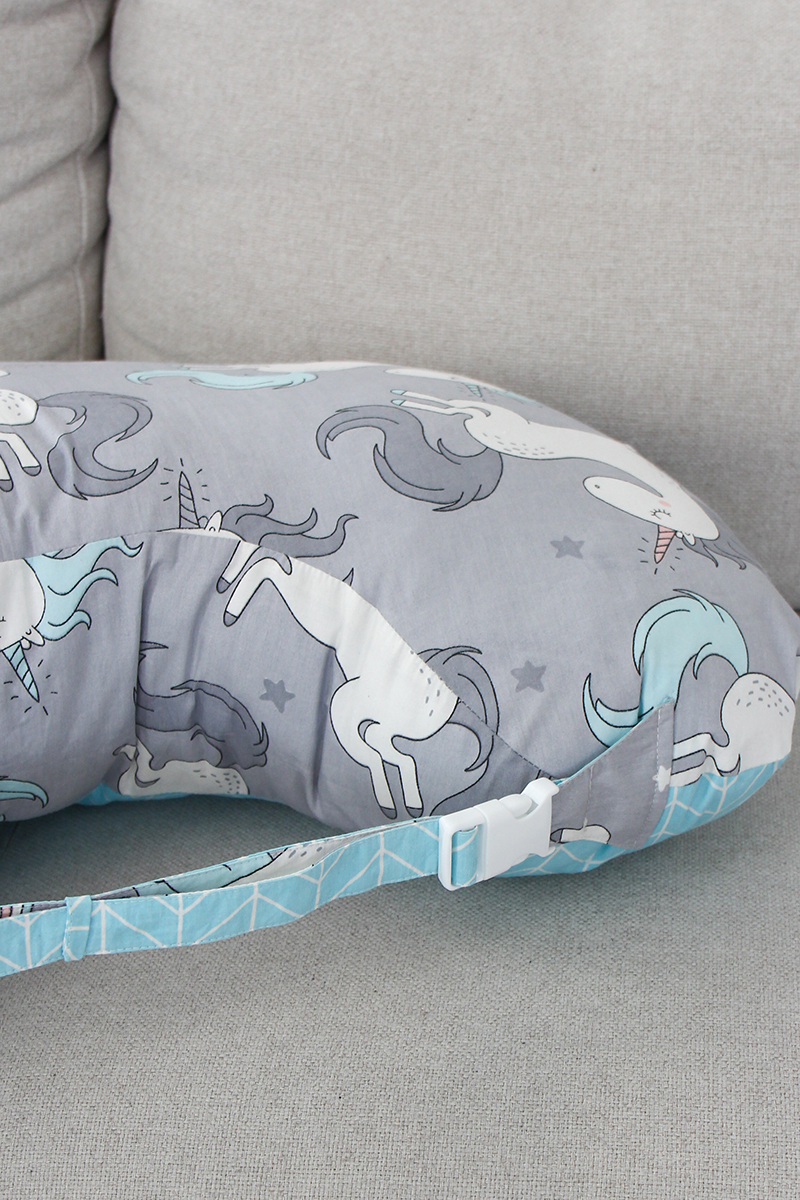 Наволочка для годування,єдинороги блакитна грива Наволочка для годування,єдинороги блакитна грива